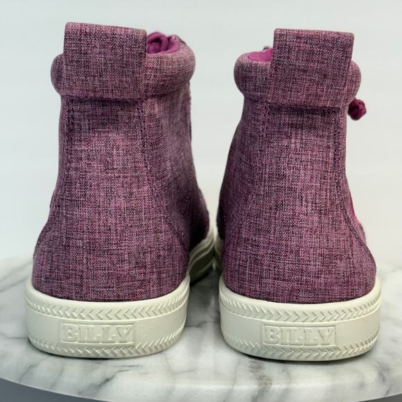 Billy High Top Shoes Woman's 6.5 Purple Zip Special Needs Comfort Zip Support - Picture 5 of 11